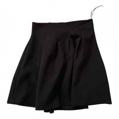 Pre-owned Merci Mini Skirt In Black