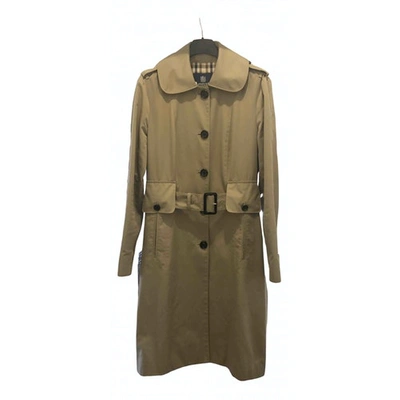 Pre-owned Aquascutum Beige Cotton Trench Coat