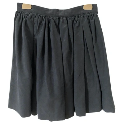 Pre-owned Miu Miu Mid-length Skirt In Anthracite