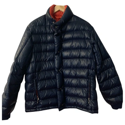 Pre-owned Moncler Classic Blue Coat