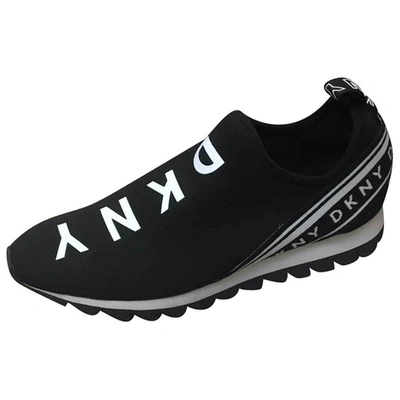 Pre-owned Dkny Black Cloth Trainers