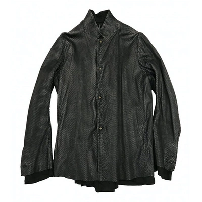 Pre-owned Isaac Sellam Black Python Jacket