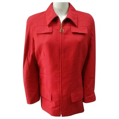Pre-owned Valentino Red Wool Jacket
