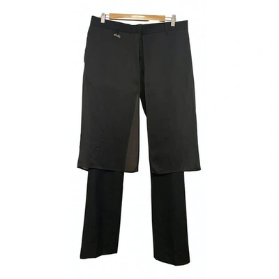 Pre-owned Kris Van Assche Black Cotton Trousers