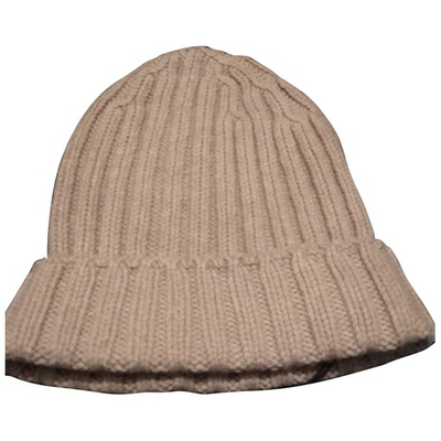 Pre-owned Eleventy Beige Wool Hat & Pull On Hat