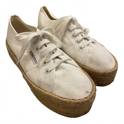 Pre-owned Superga White Cloth Espadrilles