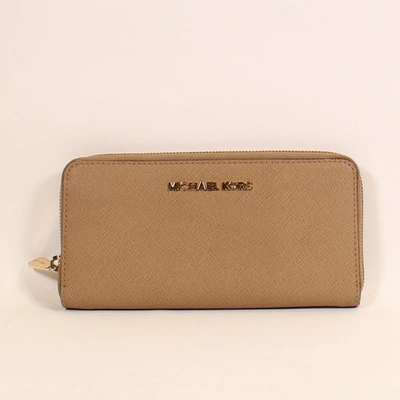 Pre-owned Michael Kors Beige Leather Wallet