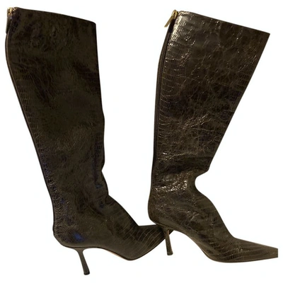 Pre-owned Jimmy Choo Brown Leather Boots