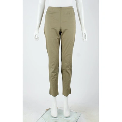 Pre-owned Miu Miu Trousers In Khaki