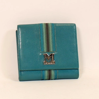 Pre-owned M Missoni Blue Leather Wallet