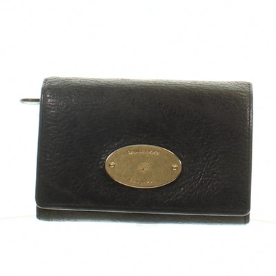 Pre-owned Mulberry Black Leather Wallets