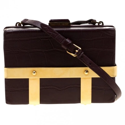 Pre-owned Alexander Mcqueen Burgundy Leather Handbag