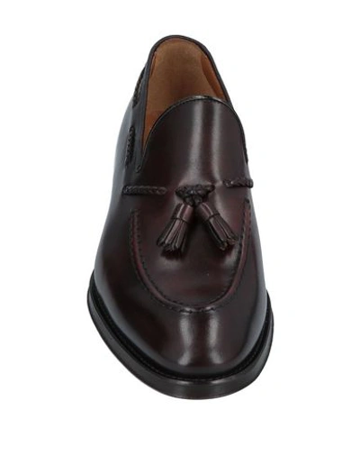 Shop Doucal's Loafers In Dark Brown