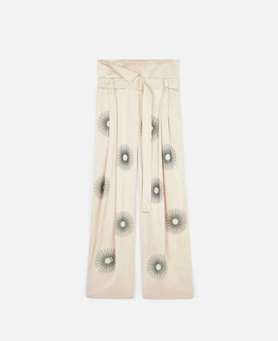 Shop Stella Mccartney Elliana Hotfix Pants In White