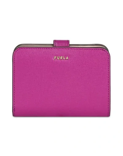 Shop Furla Wallet In Purple