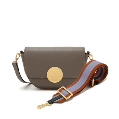 Shop Oryany Lottie Saddle Crossbody - Warm Grey