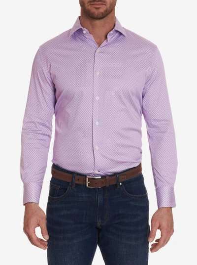 Shop Robert Graham Haynes Dress Shirt In Lavender