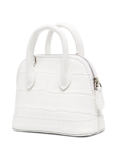 Shop Balenciaga Ville Leather Handbag In White