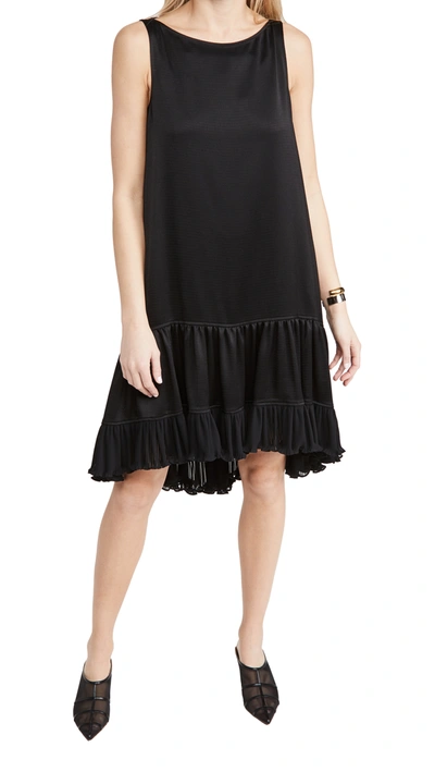Shop Adeam Pleated Parachute Dress In Black