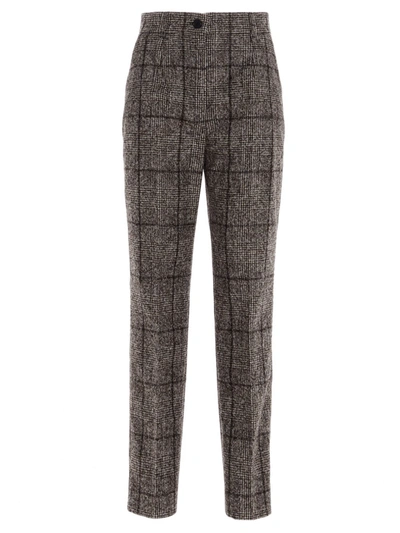 Shop Dolce & Gabbana Prince Of Wales Pants In Multi