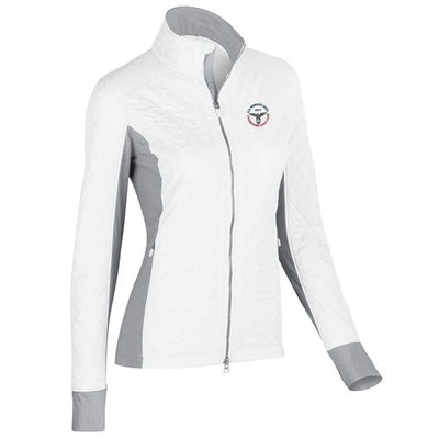 Shop Zero Restriction 2020 U.s. Women's Open Sydney Quilted Jacket In White/silver