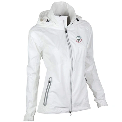Shop Zero Restriction 2020 U.s. Women's Open Hooded Olivia Jacket In White/white