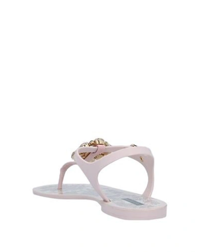 Shop Dolce & Gabbana Toe Strap Sandals In Pink