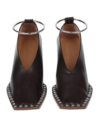 Shop Jil Sander Woman Pumps Dark Brown Size 7 Soft Leather