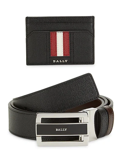 Shop Bally 2-piece Leather Belt & Wallet Gift Set