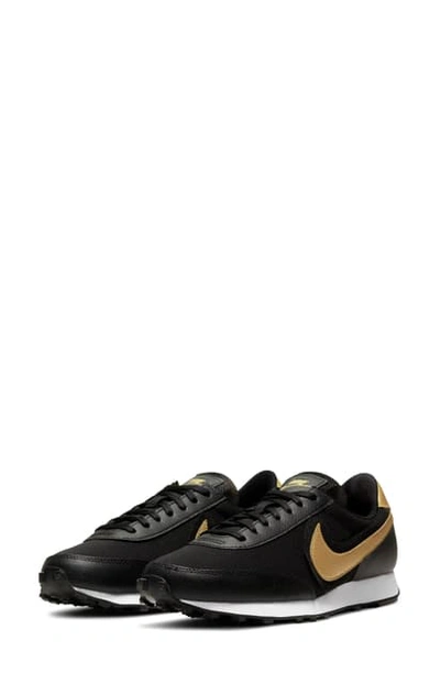 Shop Nike Daybreak Sneaker In Black/ Metallic Gold/ White
