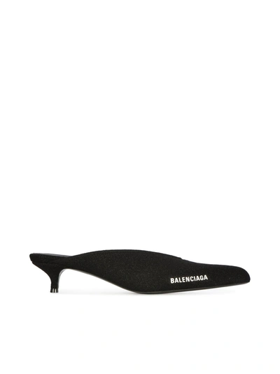 Shop Balenciaga Slip-on With Logo In Black