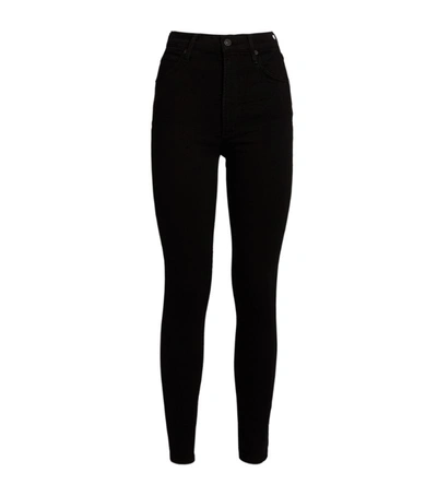 Shop Citizens Of Humanity Chrissy High-rise Skinny Jeans In Black