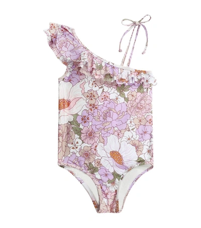 Shop Zimmermann Bells Floral Frill Swimsuit (2-10 Years)