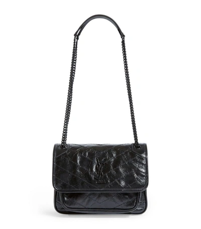Shop Saint Laurent Baby Niki Shoulder Bag In Black