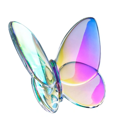 Shop Baccarat Papillon Lucky Butterfly Iridescent Ornament In Multi