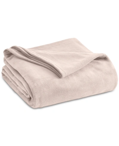 Shop Vellux Brushed Microfleece Queen Blanket In Star White