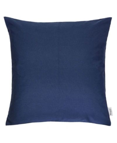 Homey Cozy June Indoor/outdoor Decorative Pillow, 20" X 20" In Navy