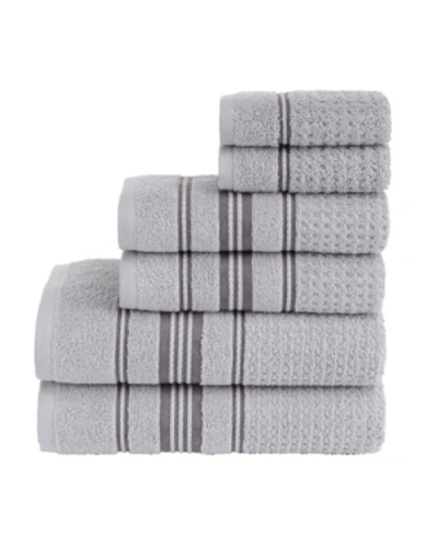 Shop Talesma Aspen 6-pc. Turkish Cotton Towel Set Bedding In Silver/gray
