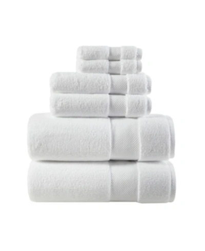Shop Madison Park Splendor Cotton 6-pc. Bath Towel Set In White