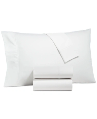 Shop Aq Textiles Camden Sateen 1250 Thread Count 4 Pc. Sheet Set, Full Bedding In White