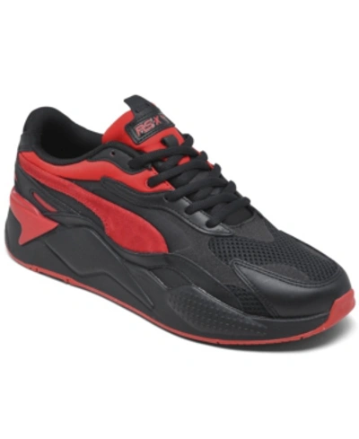 Shop Puma Men's Rs-x3 Casual Sneakers From Finish Line In Black