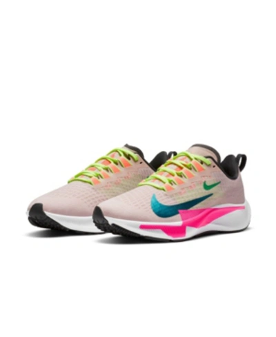 Shop Nike Women's Air Zoom Pegasus 37 Premium Running Sneakers From Finish Line In Barely Rose
