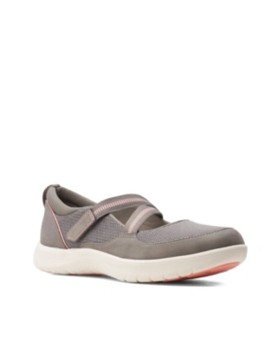 Shop Clarks Cloudsteppers Women's Adella Lily Sneakers Women's Shoes In Gray