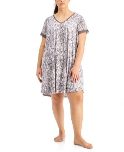 Shop Flora By Flora Nikrooz Women's Plus Size Shania Sleeptee In Gray