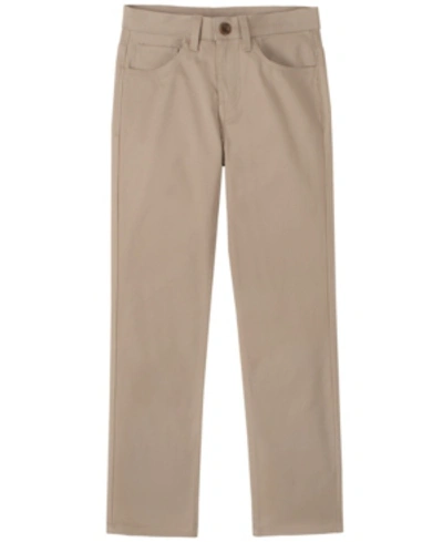 Nautica Husky Boys Twill Pant In Tan