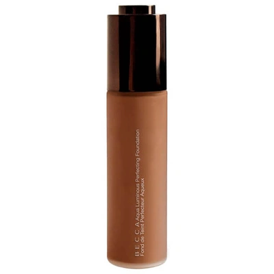 Shop Becca Aqua Luminous Perfecting Foundation In Deep Bronze