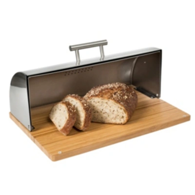Shop Honey Can Do Stainless Steel Bread Box With Bamboo Board
