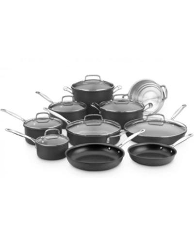Shop Cuisinart Chef's Classic Hard Anodized 17-pc. Set In Nonstick Hard Anodized