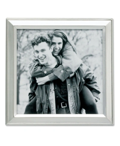 Lawrence Frames Brushed Silver Plated Metal Picture Frame In Silver