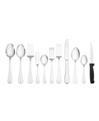 Shop Pfaltzgraff Simplicity 53-piece Flatware Set, , Service For 8 In Silver